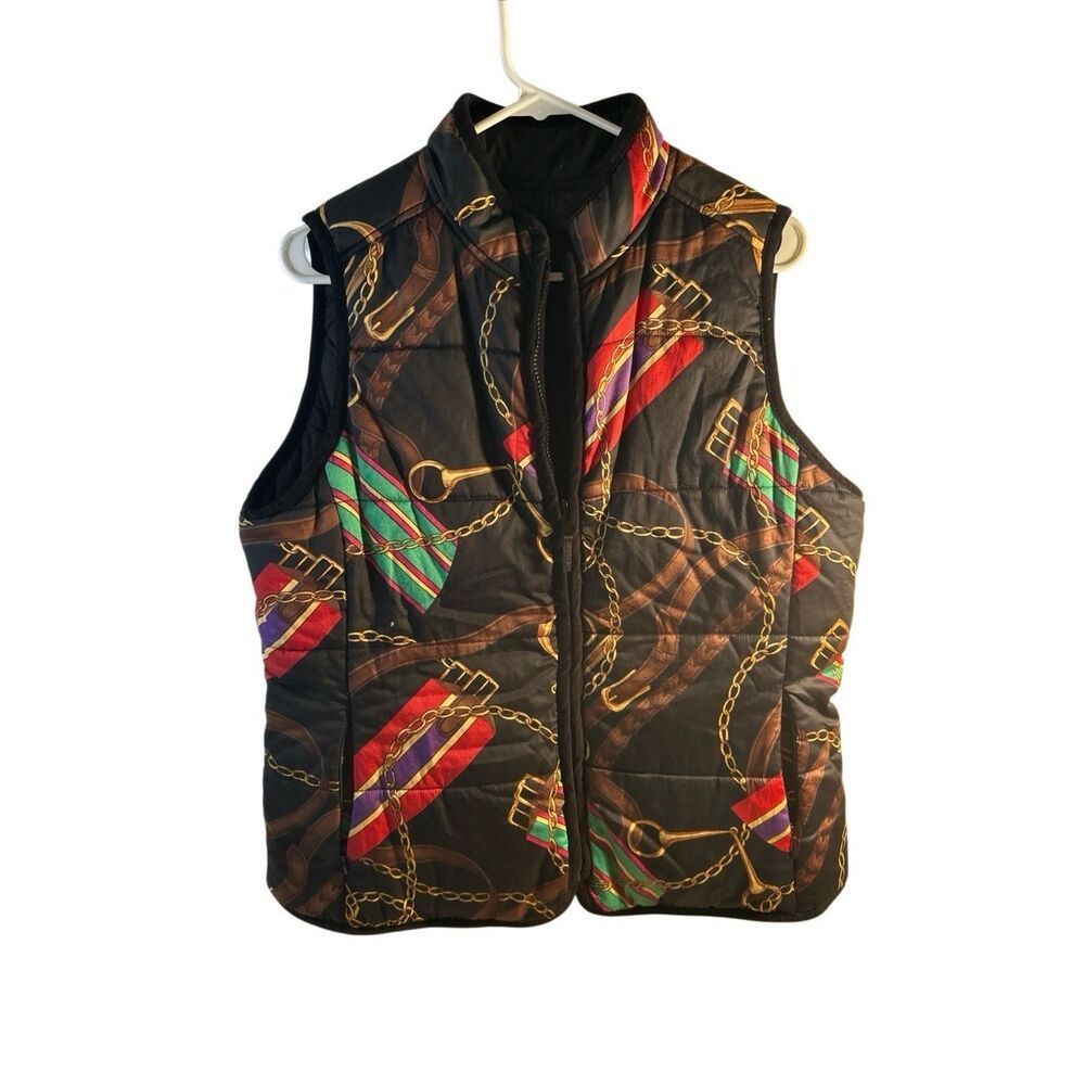 Ralph Lauren Equestrian Reversible Puffer Vest Zipper Large Ralph Lauren Equestrian Reversible Puffer Vest Zipper Large